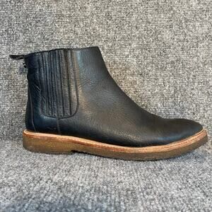 Botkier Anthropologie New York Black Leather Chelsea Boots Crepe Sole Womens 11